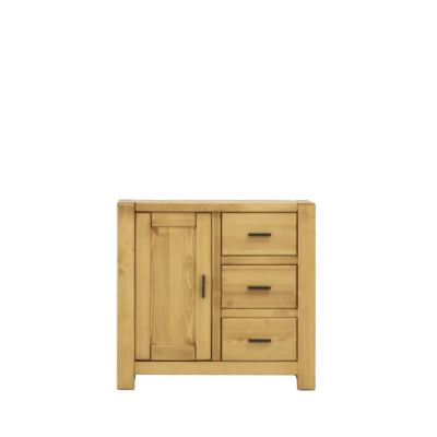 Buffet Bas Morzine 1 Porte + 3 Tiroirs en Pin Massif : 90cm Buffets & bahuts en bois massif meublespin.fr - mobilier et de décoration de style montagne ou chalet- meubles en pin, mobilier en bois massif de qualité, canapés convertibles - https://meublespin.fr