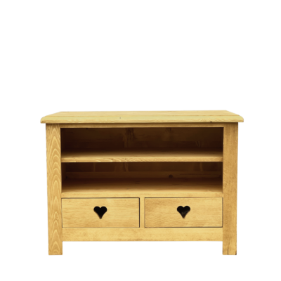 Meuble TV Chamonix 1 Niche + 2 tiroirs en Pin Massif 85 cm Chamonix meublespin.fr - mobilier et de décoration de style montagne ou chalet- meubles en pin, mobilier en bois massif de qualité, canapés convertibles - https://meublespin.fr